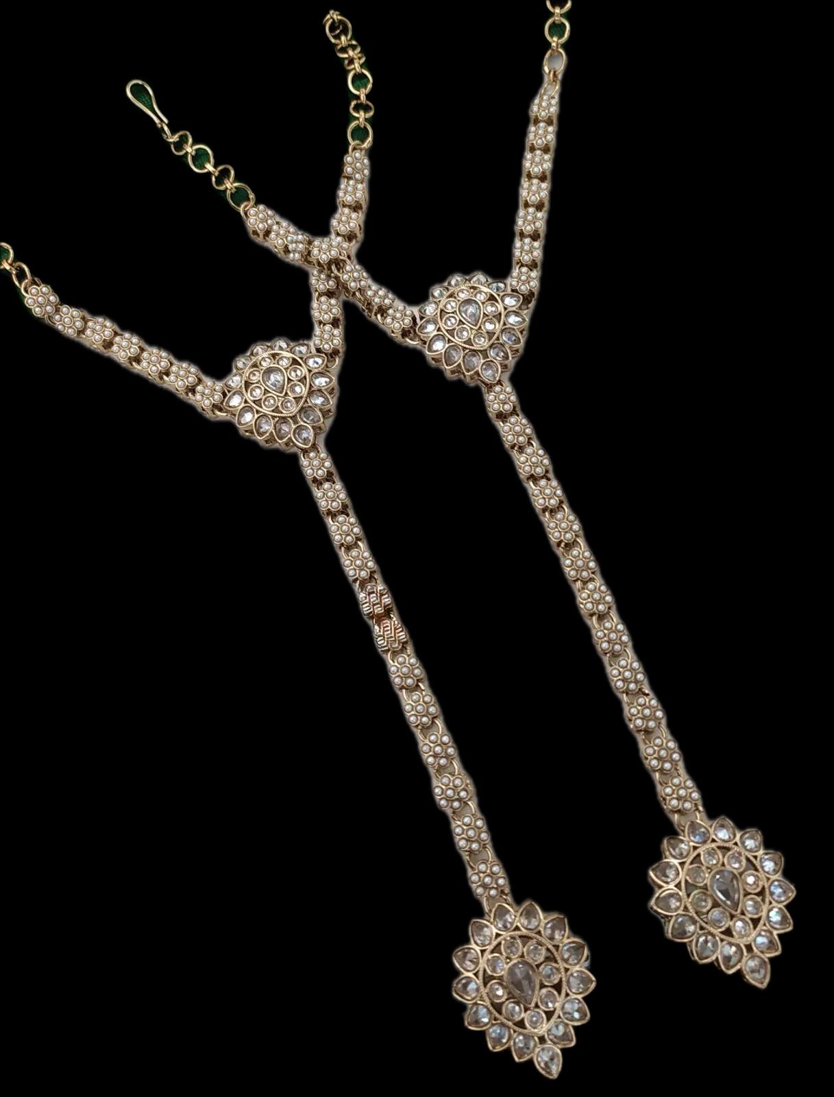 Kundan Bracelet & Ring Chain (Haath Phool)