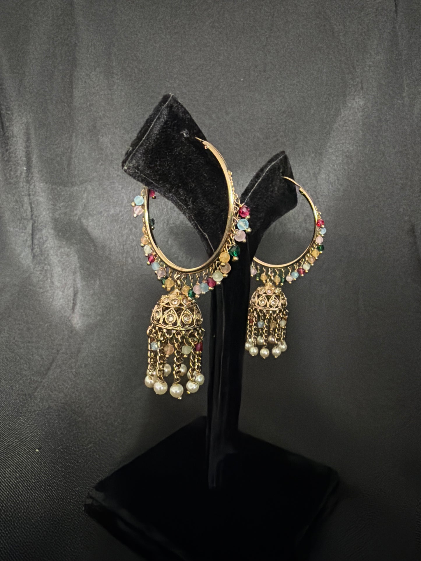 Antique Jhumka Hoop Earrings