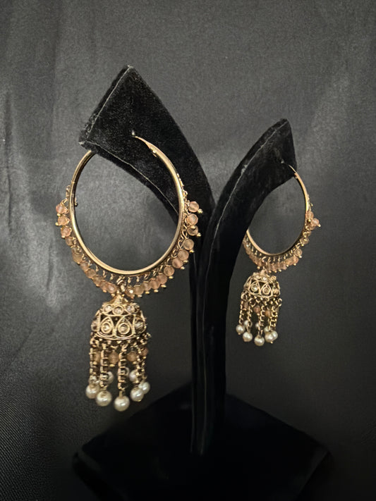 Antique Jhumka Hoop Earrings