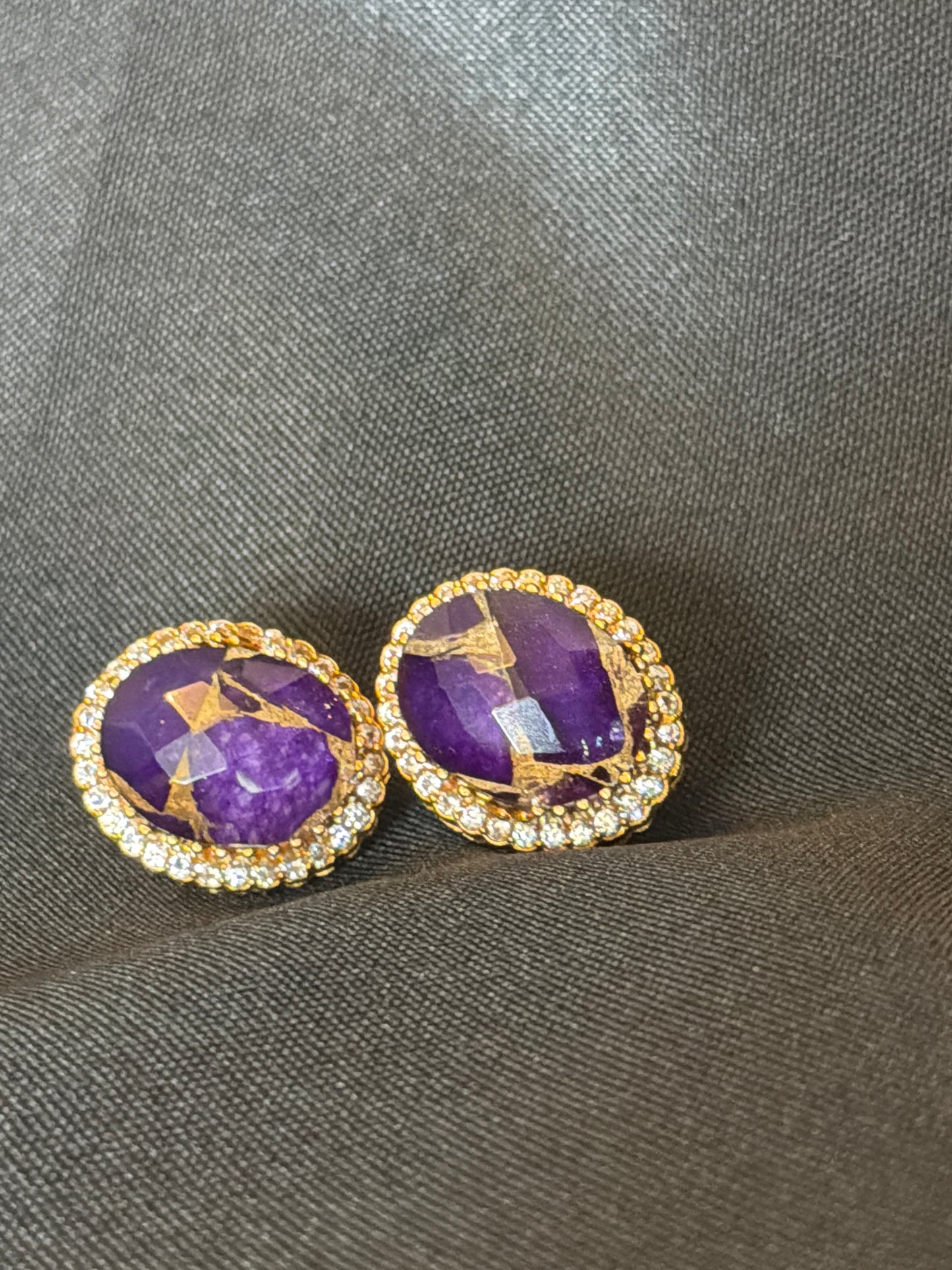Crystal Halo Stud Earrings