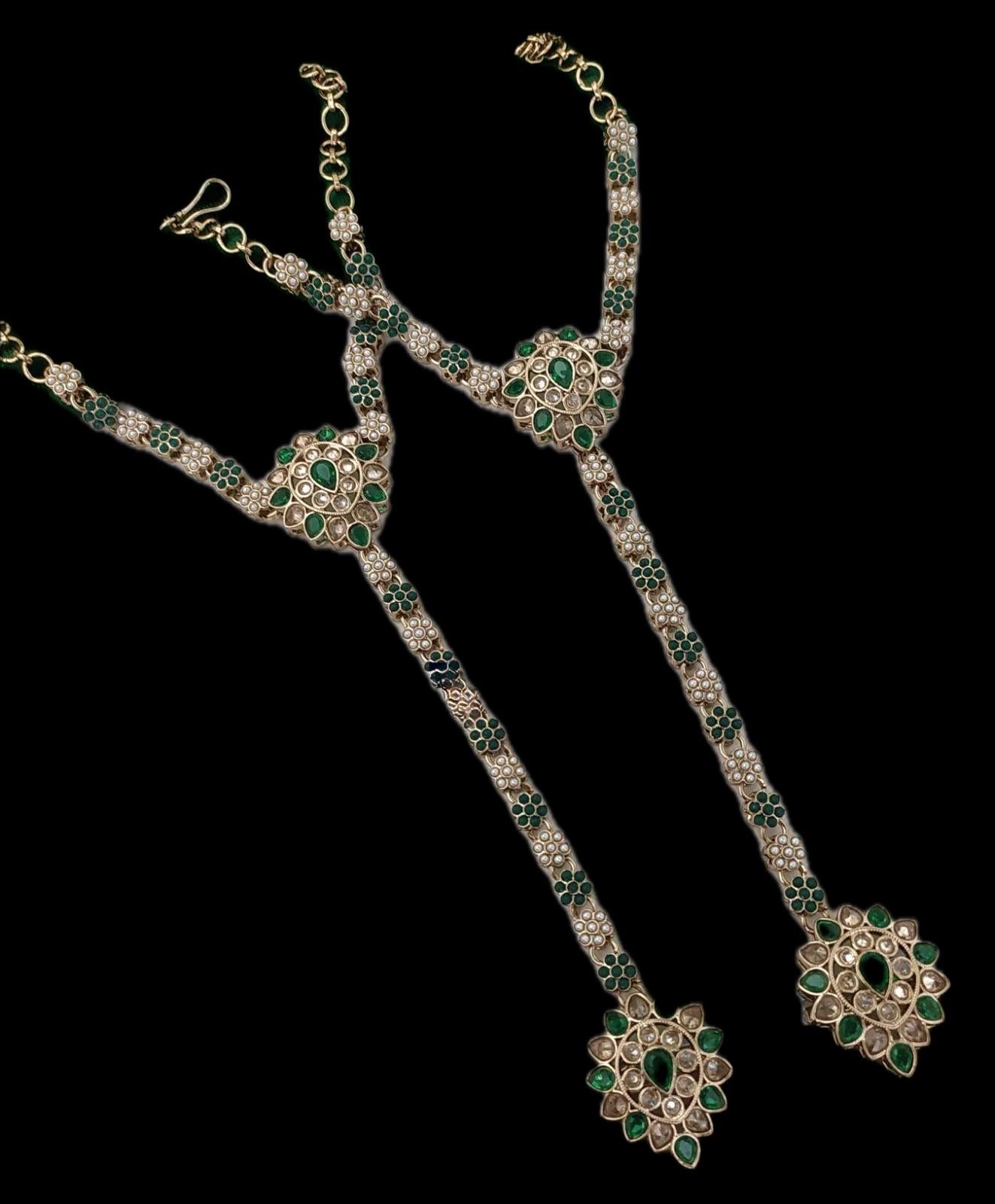 Kundan Bracelet & Ring Chain (Haath Phool)