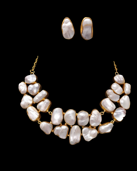 Baroque Pearl Necklace Set