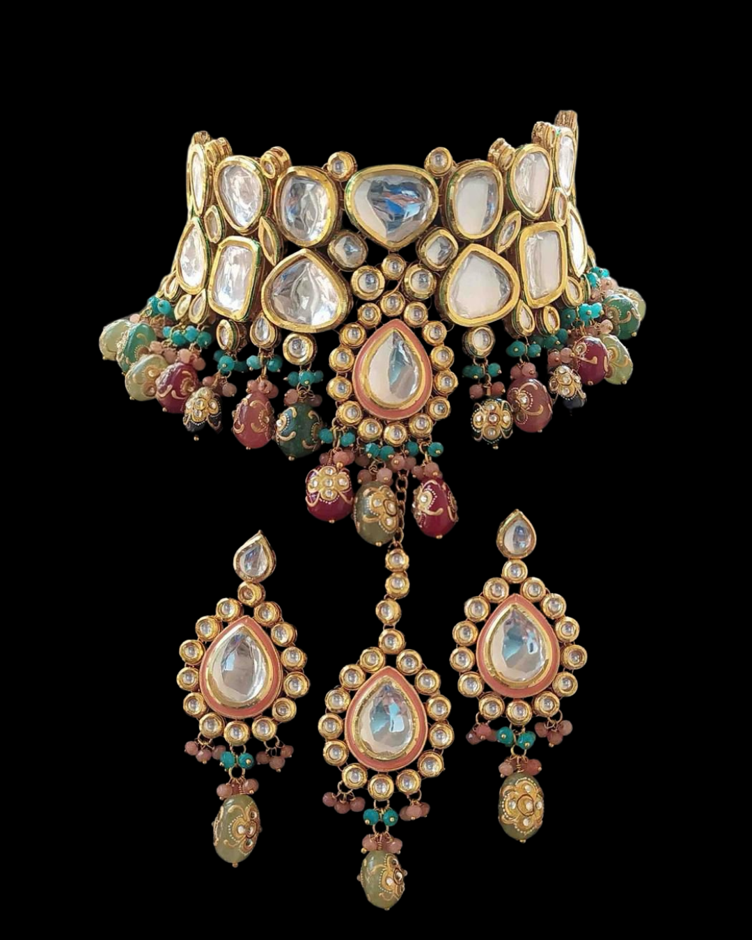 Multi-Stone Kundan Choker Set