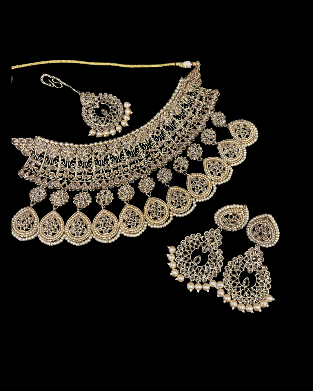 Antique Kundan Filigree Bridal Choker Set