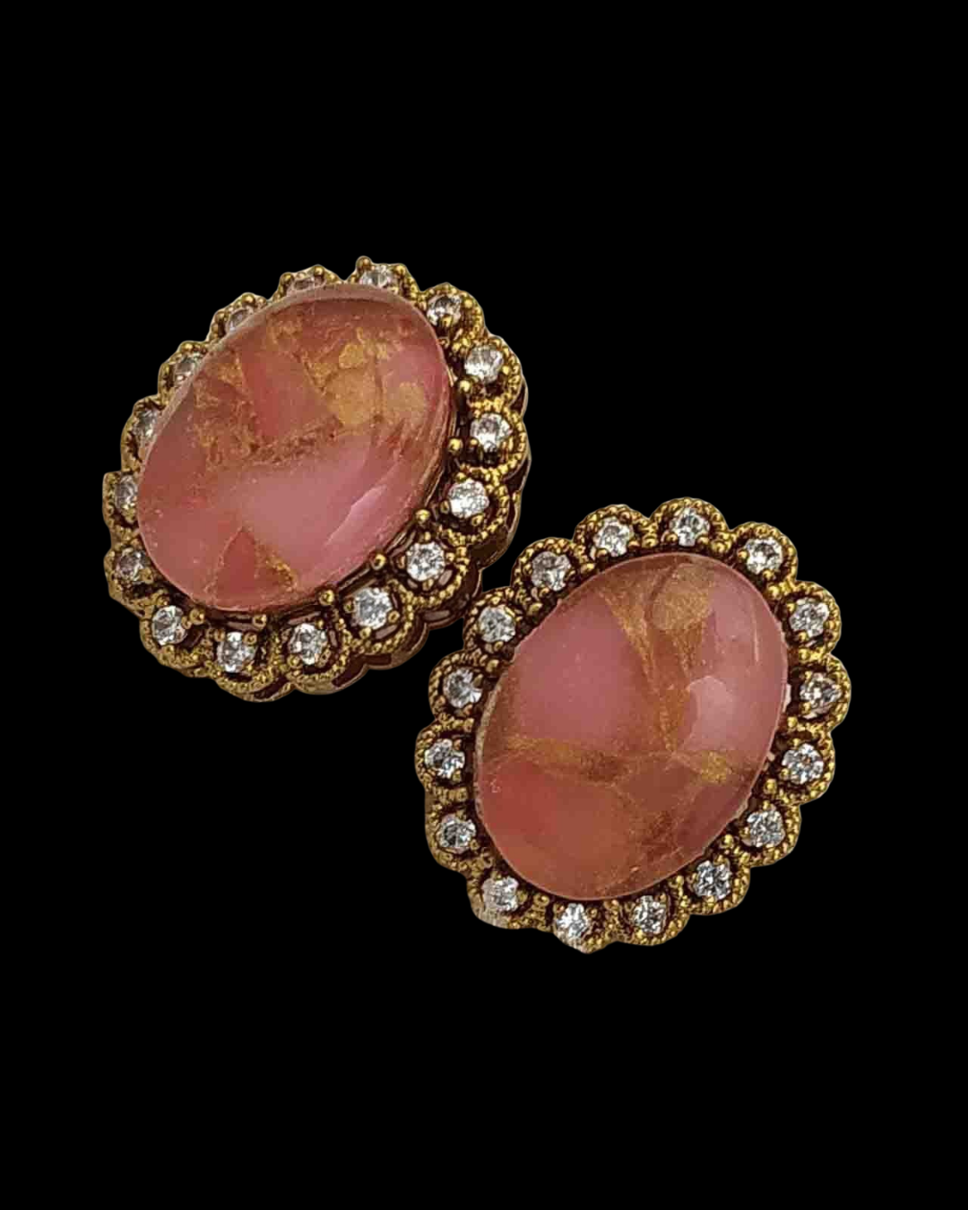 Crystal Halo Stud Earrings