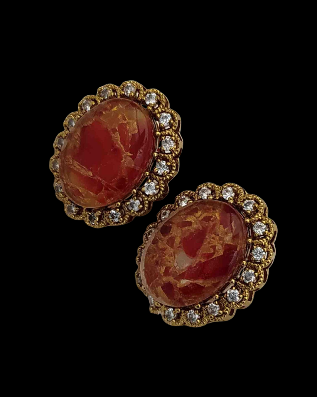 Crystal Halo Stud Earrings
