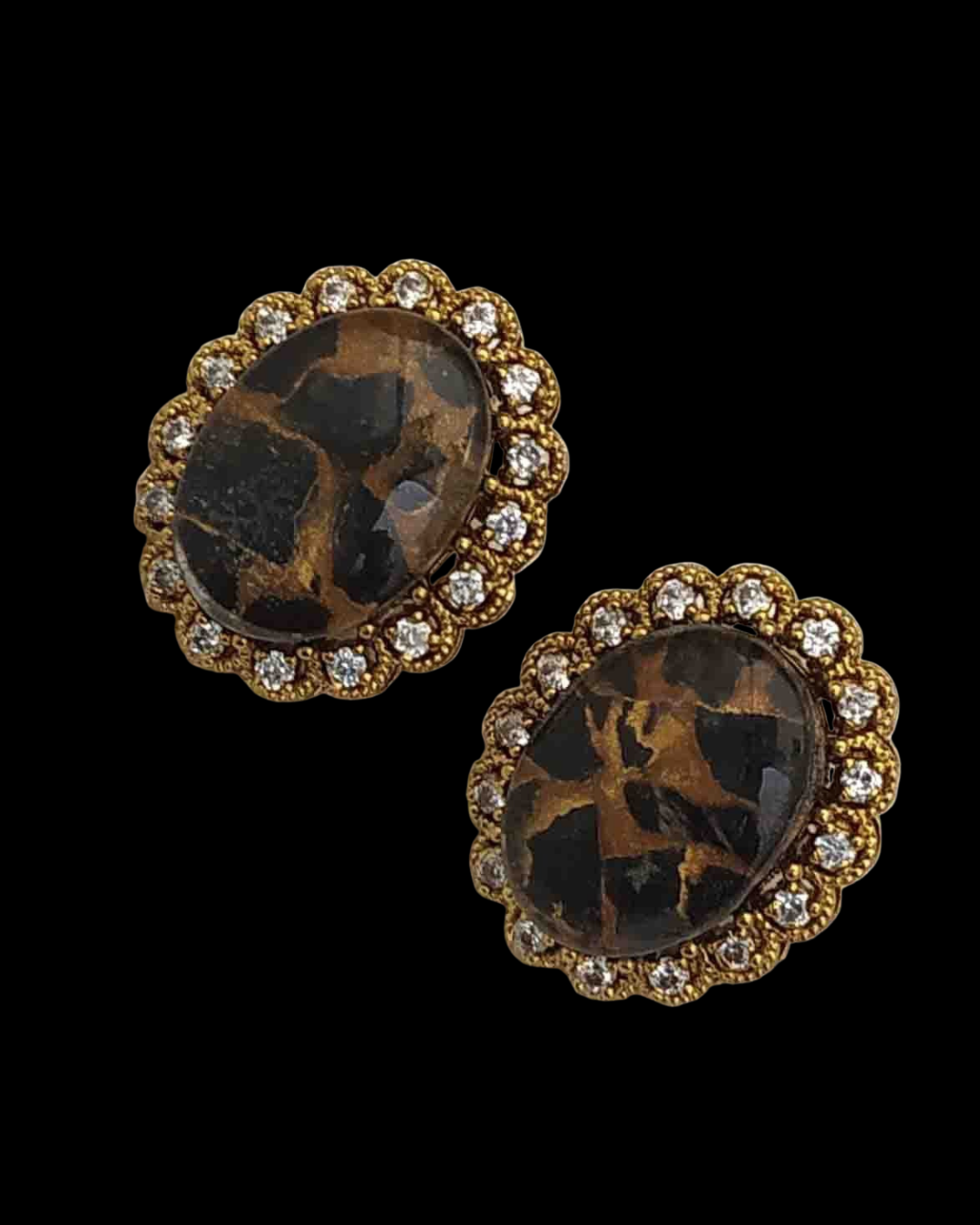 Crystal Halo Stud Earrings