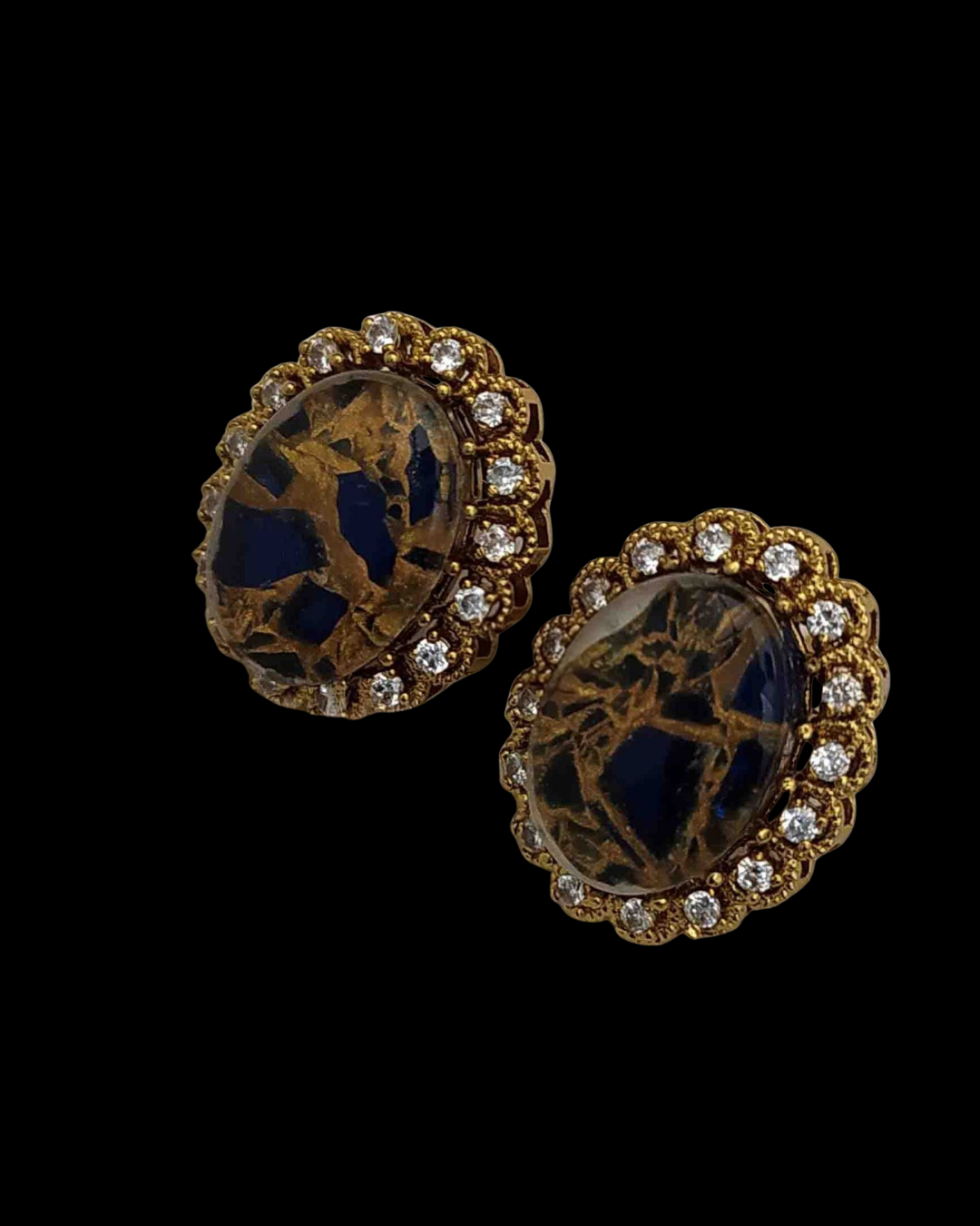 Crystal Halo Stud Earrings