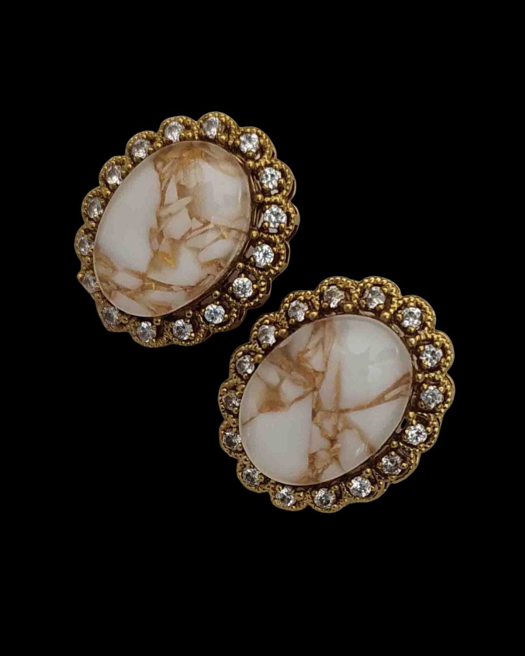 Crystal Halo Stud Earrings