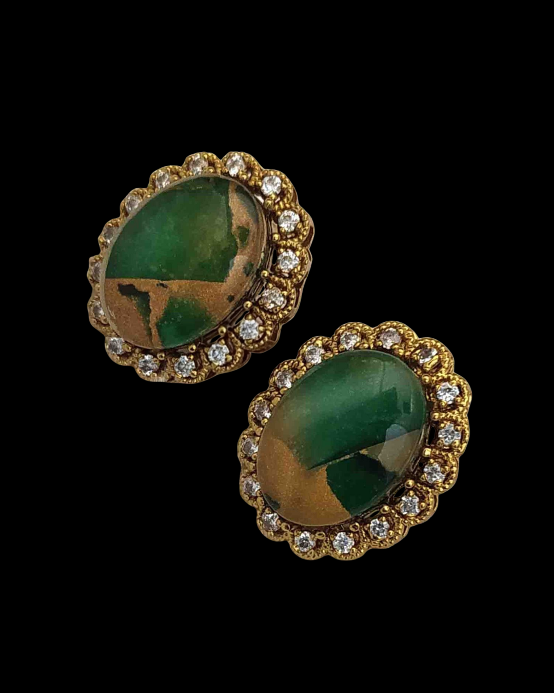 Crystal Halo Stud Earrings